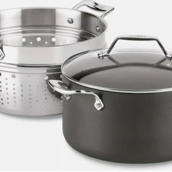 Essentials Nonstick 7-qt Multipot with Insert ( NEW, OPEN BOX) - Picture 1 of 2